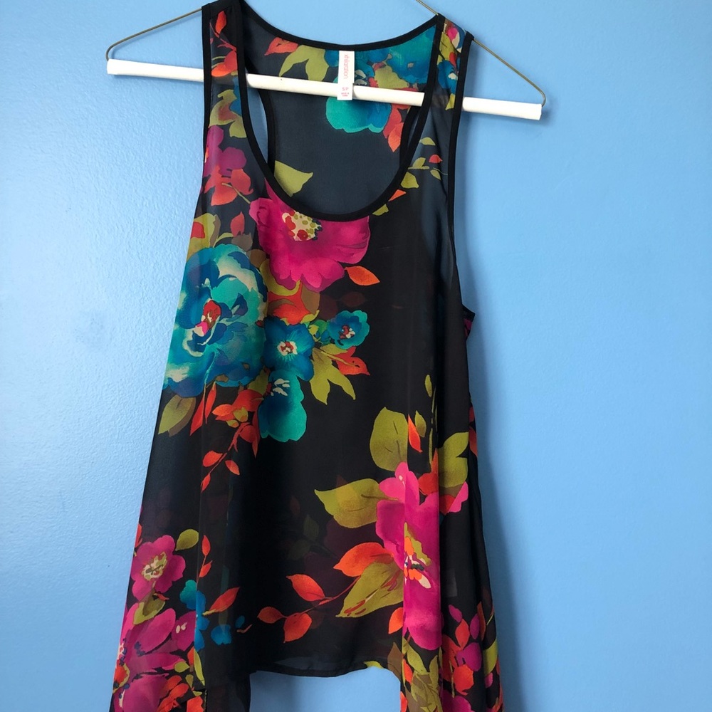 Floral tank top